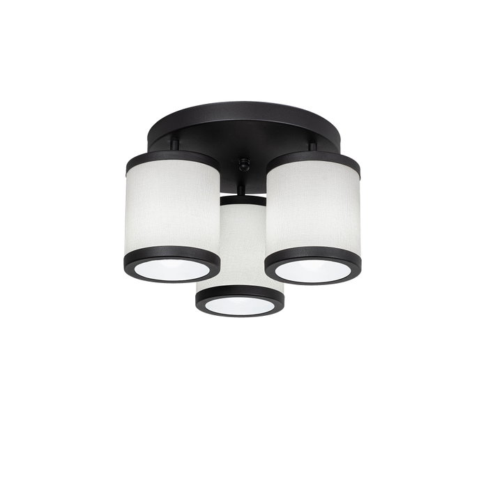 Opviq Way - 11626 Lámpara de Araña Blanco y Negro con Tapa de Tela Opviq Way - 11626 Lámpara de Araña Blanco y Negro con Tapa de Tela
